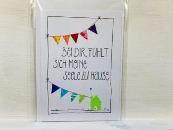 Karte  Bei dir fühlt sich meine Seele zu Hause – Bild 7