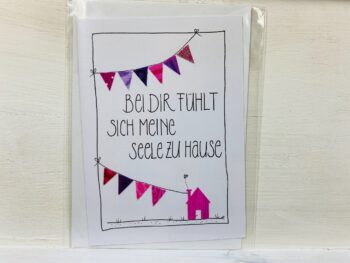 Karte  Bei dir fühlt sich meine Seele zu Hause – Bild 8
