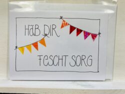 Karte Häb dir fescht Sorg