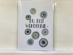 Karte du bist wunderbar Kreise