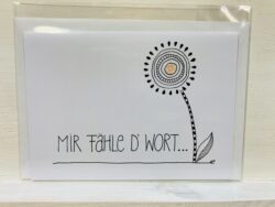 Karte  Mir fähle d Wort