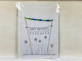 Karte Perlenkette Happy Birthday – Bild 3